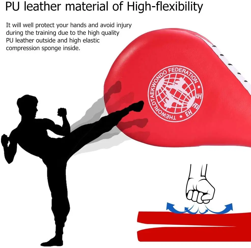 1 piece Taekwondo Kick Pad Double Layer Kick Focus Target Pad Training Foot Pad Martial Arts