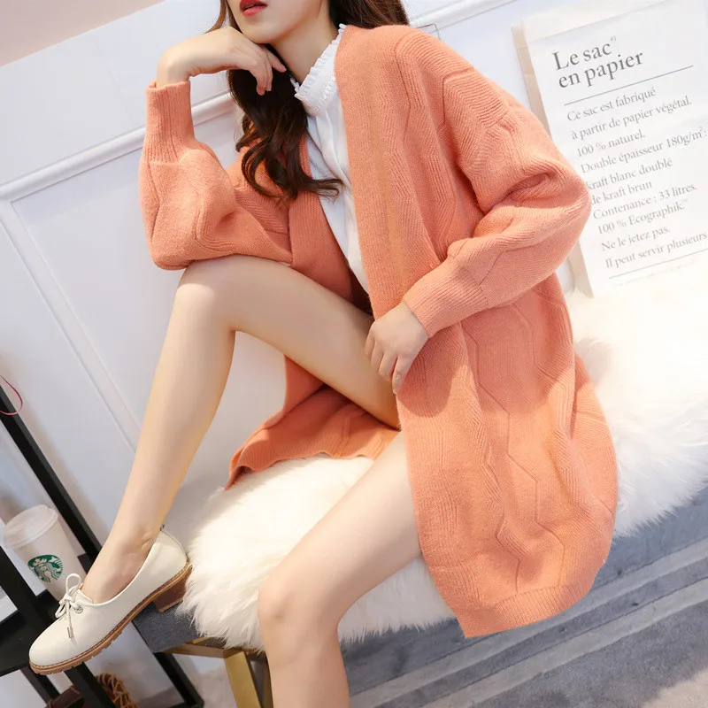 

Женский трикотажный кардиган с длинным рукавом, повседневный элегантный кардиган с длинным рукавом, модель R140 на весну и осень, 2020