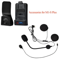 fodsports m1 s plus motorcycle bluetooth helmet headset intercom accessories earphone with microphone clip for m1 s plus