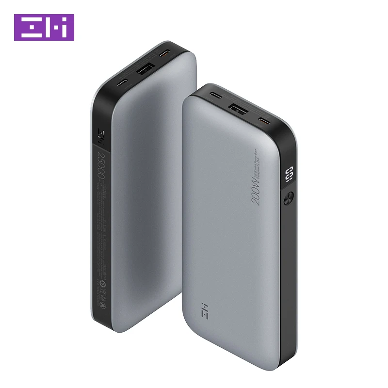 ZMI QB826 25000 мАч Power Bank No.20 120W 100W 65 Вт быстрой зарядки для ноутбука Macbook Xiaomi Redmi Pro Телефон PS5 экшн-камеры Go Pro