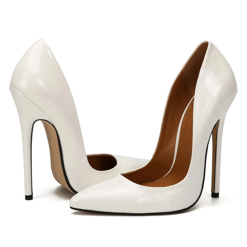 

Туфли-лодочки женские из лакированной кожи, на высоком каблуке-шпильке