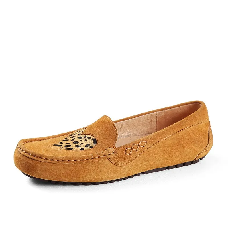 

Brand Women Flats Genuine Leather Shoes Soft Comfort Loafers Slip On Flat Shoes For Women Driving Shoes High Quality