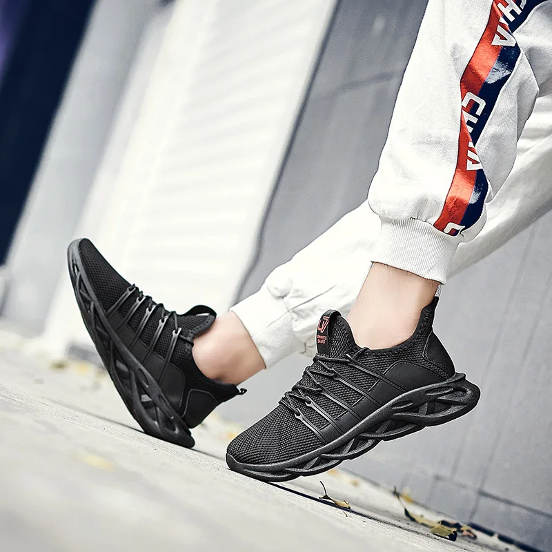 Уличная Мужская Спортивная обувь для бега на толстой подошве дышащая модные