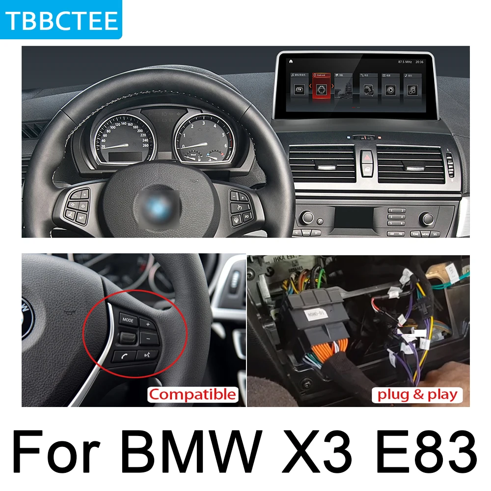 Для BMW X3 E83 2003 ~ 2010 Автомобильный мультимедийный Android Авто Радио автомобильный