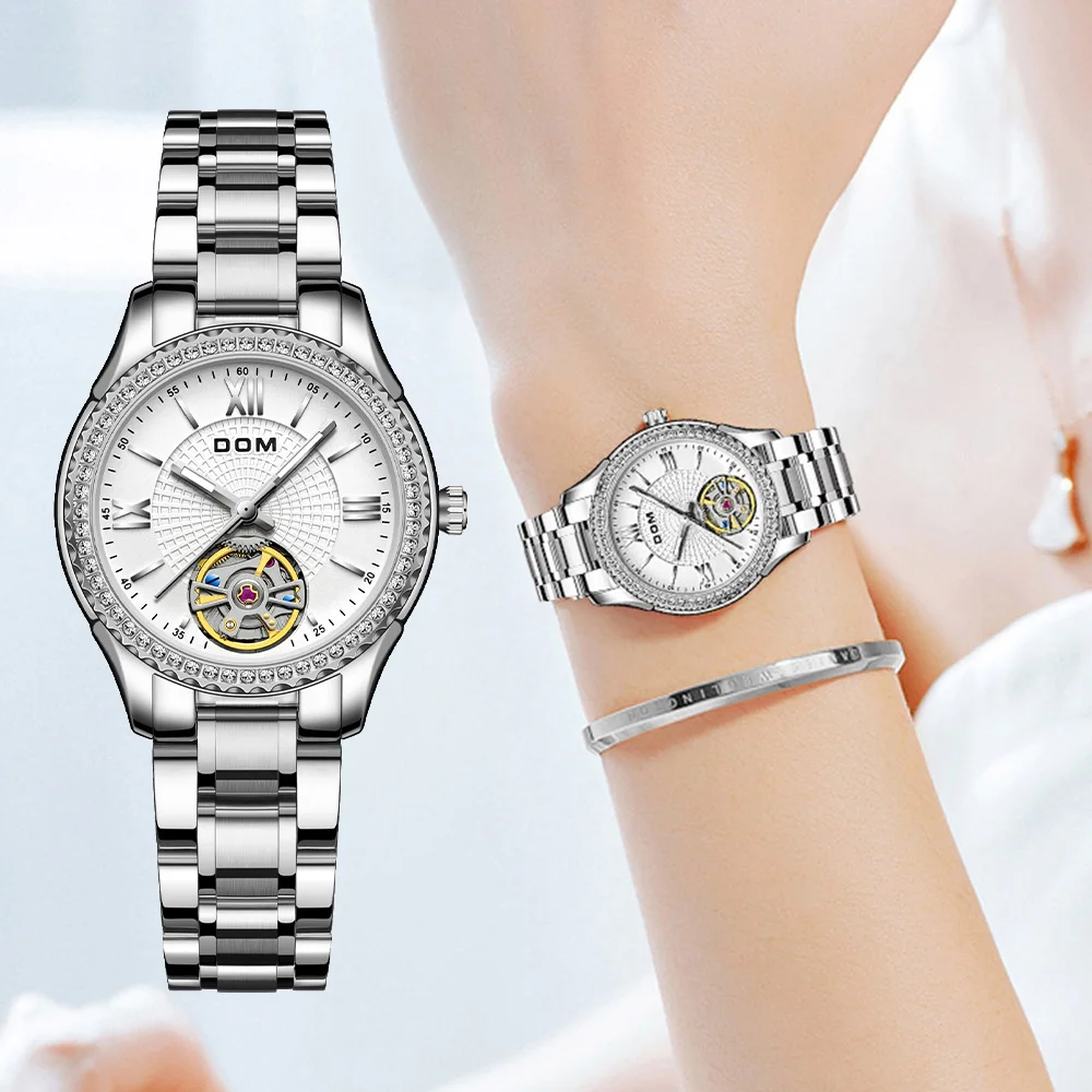 

Часы мужские/женские механические из нержавеющей стали, водонепроницаемые