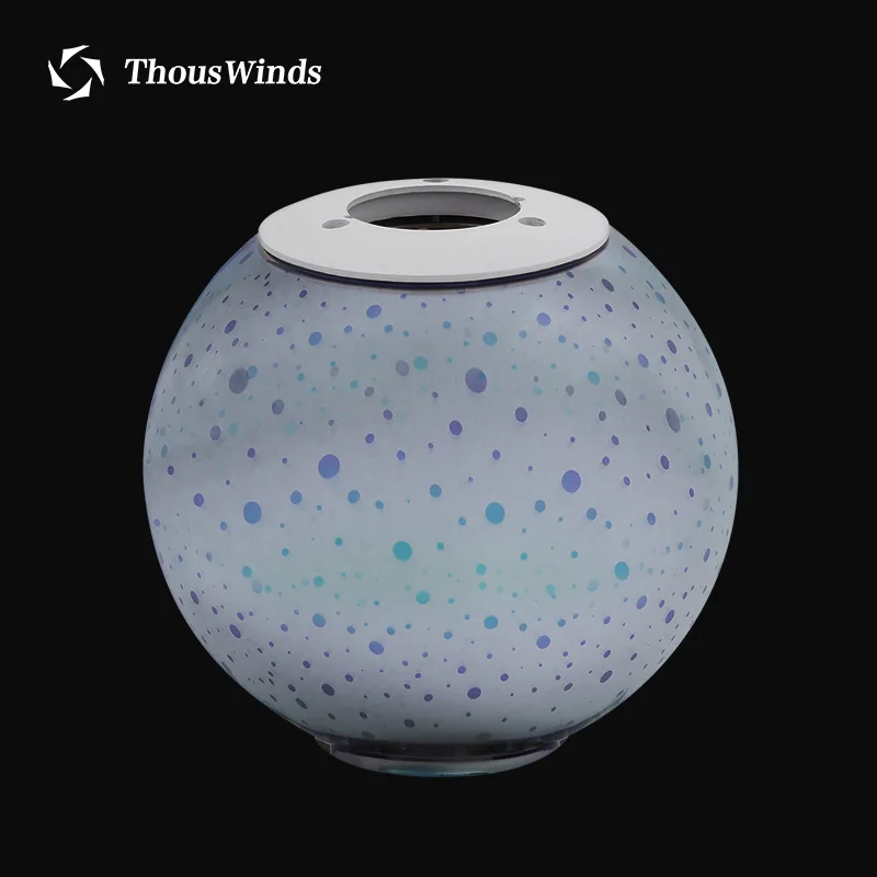저렴한 Thous Winds-골대 제로 LED 조명 GZ50 3D 불꽃 랜턴 야외 캠핑 조명, 3D 그림자 유리 전등갓
