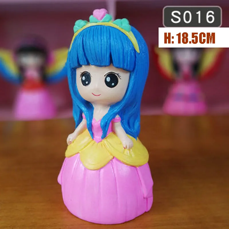 DIY живопись принцессы кролика динозавра копилка монетница кукла рисунок