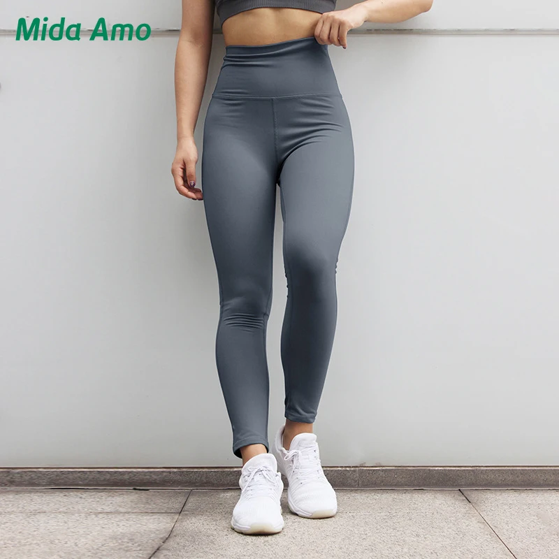 KFDD с высокой талией для йоги брюки животик контроль леггинсы пробежек спортзала