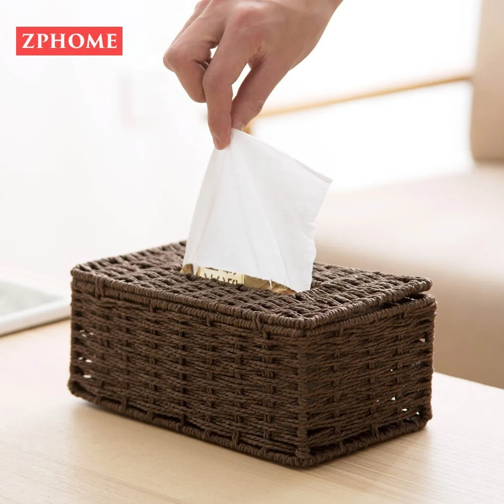 Чехол для салфеток из ротанга OTHERHOUSE винтажный футляр держатель контейнер