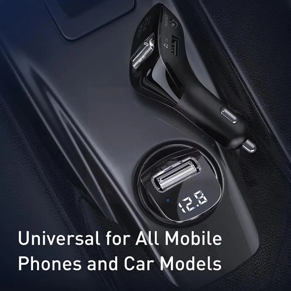 FM-трансмиттер Baseus A6M5 автомобильный с поддержкой Bluetooth 5 0 и MP3 |