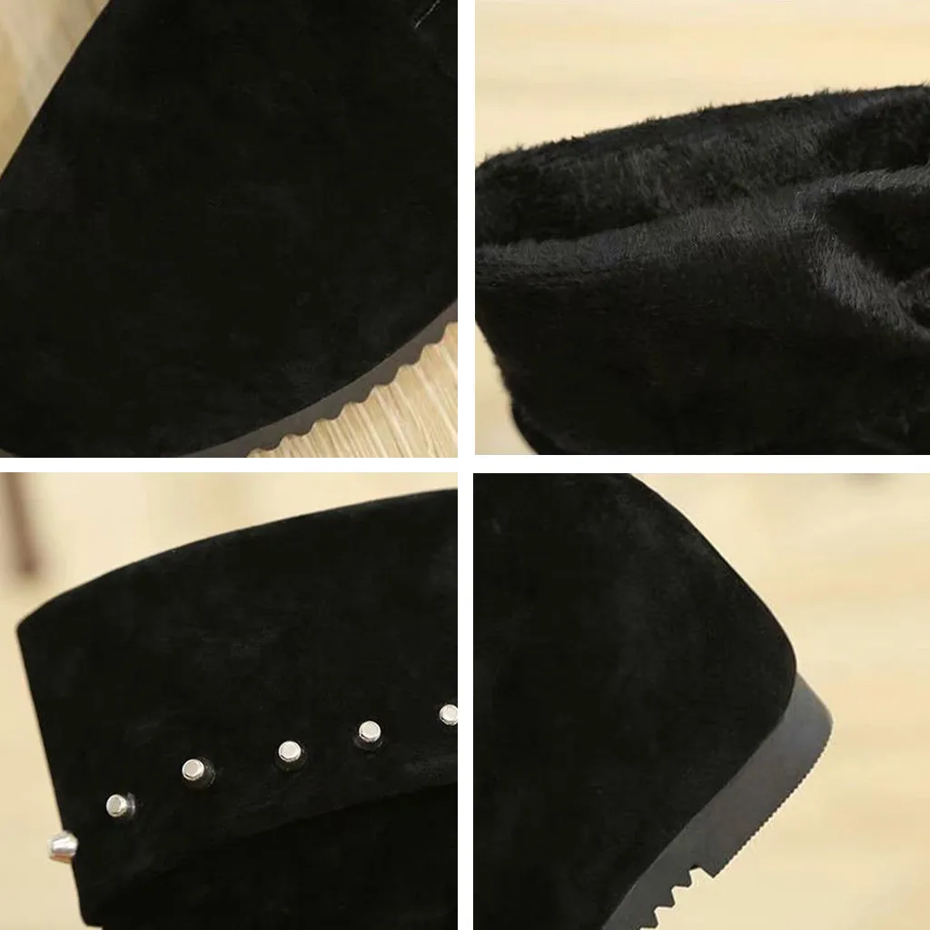 Стильные женские сапоги Лидер продаж зимние до колена с ремешком Теплая