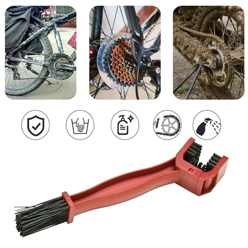 Красная мотоциклетная щетка для велосипедной цепи набор кисточек мотокросса