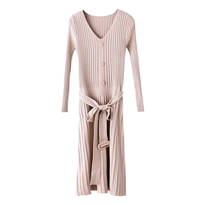 Платье для беременных с поясом трикотажное хлопковое платье женщин v-образным