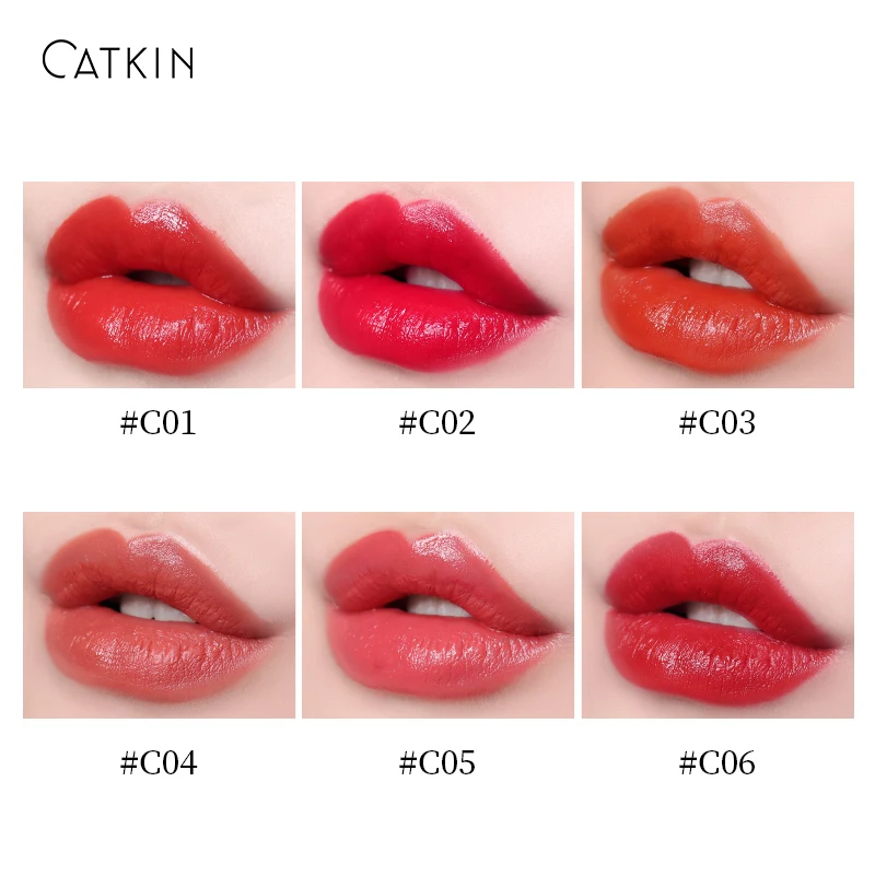 ?CATKIN Матовая жидкая губная помада?Блеск для губ легкость Semimatte водонепроницаемый длительный Атлас питает увлажняющий Гладкий мягкий