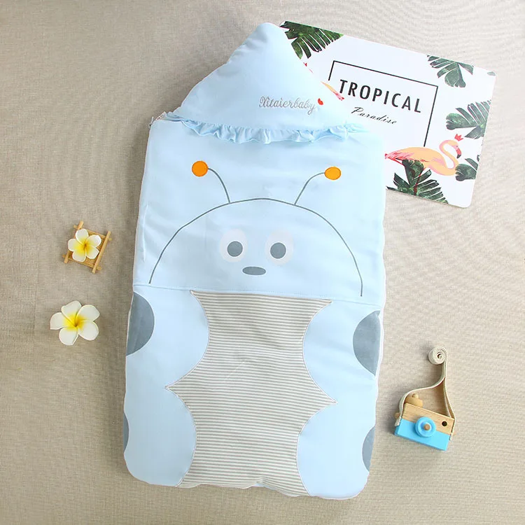 

Newborn Cotton Baby Padded Soft Combed Cotton Sleeping Bag Cartoon Infant Swaddle Baby Cuddle Sleeping Bag Infant Baby Quilt