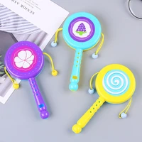 infants and young children pull the wave drum can bite 1 year old newborn baby hand drum coax baby music stick rattle childrens