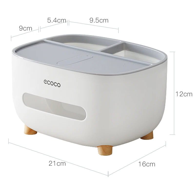 

Portable Home Tissue Box Desktop Kitchen Napkin Holder Storage Container Living Room Remote Control For Home Office Tissue Holde