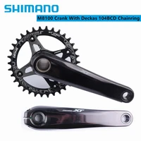 shimano slx m7100 xt m8100 170mm 175mm crank deckas 104bcd chainring with adapter spider converter crankset for shimano 12 speed