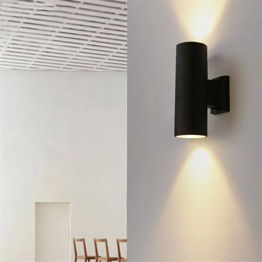 Светодиодный настенный уличный светильник водонепроницаемая лампа для