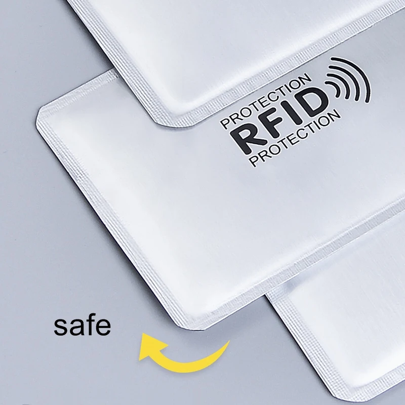 anti rfid card holder nfc blocking reader lock id bank card holder case protection metal credit card case aluminium f051 free global shipping