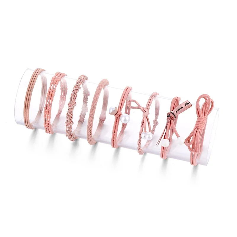 Резинки для волос IFMIA женские с жемчугом эластичные резинки узлом модные