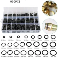 800pcs rubber o ring washer seal assortment set kit gasket hnbr ac system black 6 28mm car air conditioning rubber o ring seals