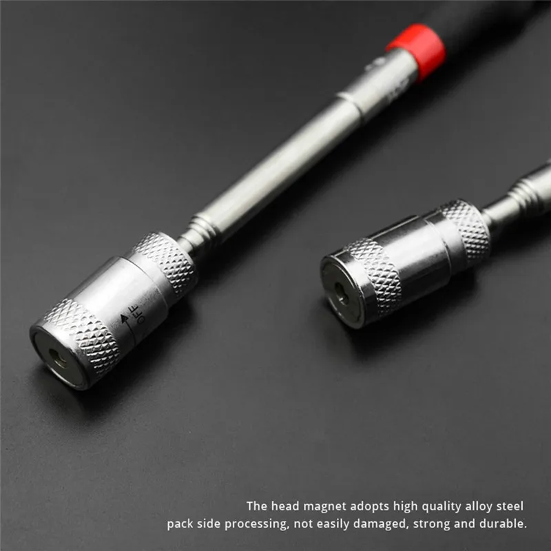 1pc Universal Magnet Pick Up Tool Strong magnetic pickup Suction Telescopic Extension Rod with Lights Magnetic metal Screw Parts |