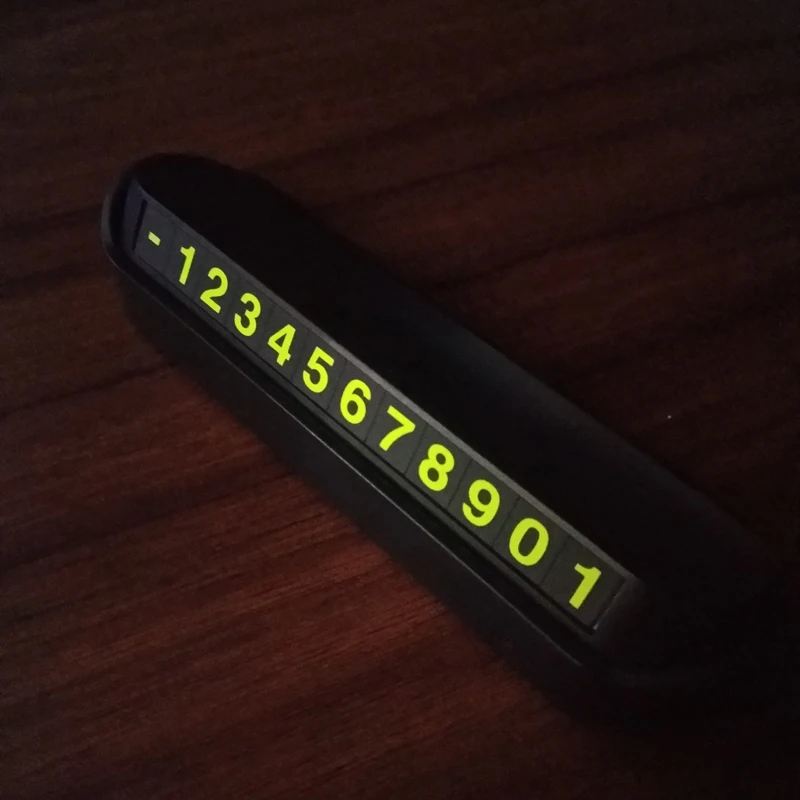 Автомобильная карточка с телефоном для временной парковки номерная карта