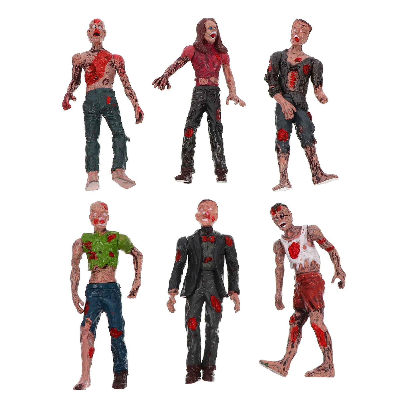 

6Pcs Prank Toys Zombie Doll Props Bloody Horriable Toys