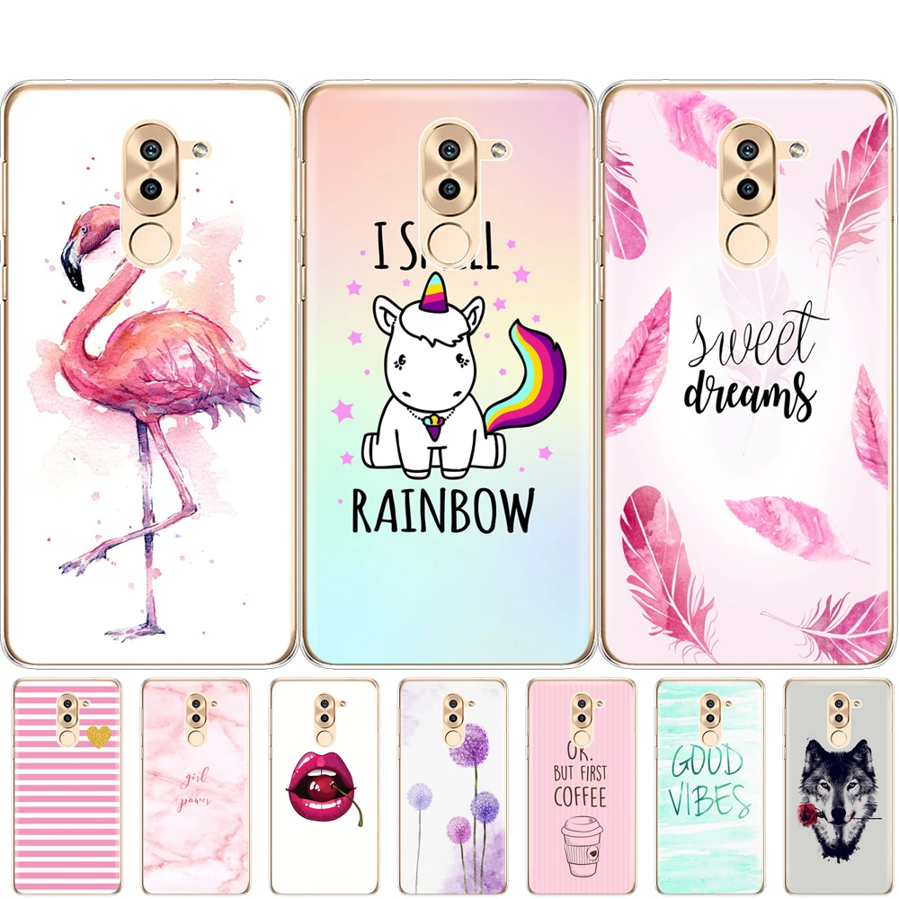 Чехол для телефона huawei honor 6X забавный Мягкий силиконовый чехол накладка из ТПУ 360
