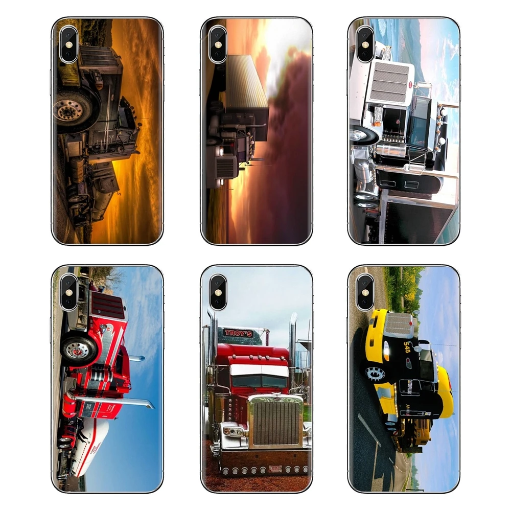 Чехол из ТПУ для huawei P Smart Y6 P8 P9 P10 Plus Nova P20 Lite Pro Mini 2017 SLA-L02 SLA-L22 2i грузовики peterbilt