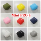 Чехол для наушников mini Pro 4 mini Pro 5, однотонный защитный силиконовый чехол для наушников Pro 4 mini, чехлы