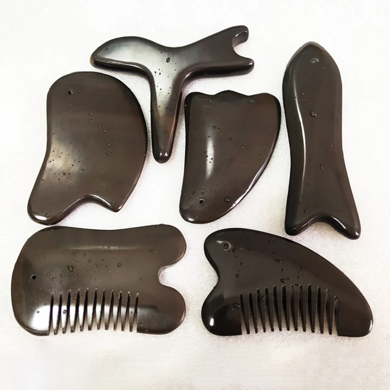 

8 styles Gua Sha Scraper Board Face Body Massager Comb Bianstone Facial Guasha Meridian Muscle Relaxation Skin Lifting Scraper