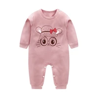 baby jumpsuit cotton long sleeved newborn clothes full moon female male baby romper pajamas spring and autumn