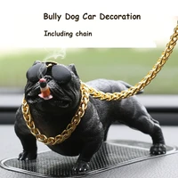 car dashboard ornament bully pitbull dog doll auto interior accessories ornaments cute chritmas gift creative home decor