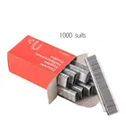 1000 шт.упак. u-образной скобы 1,2 мм толщиной нержавеющие гвозди для обрамления Такер-Ручная степлера Скоби аксессуары Плотницкий инструмент