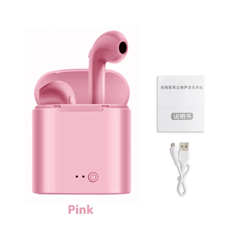 

I7 TWS Wireless Earphones Bluetooth 5.0 Earphone Matte Earbuds Headset Wireless Headphones for Xiaomi Iphone Huawei Charging Box