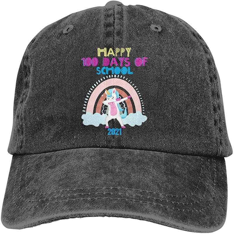 

Happy Days of School Unisex Baseball Cowboy Hat Retro Sports Cowboy Hat Adjustable Adult Hat