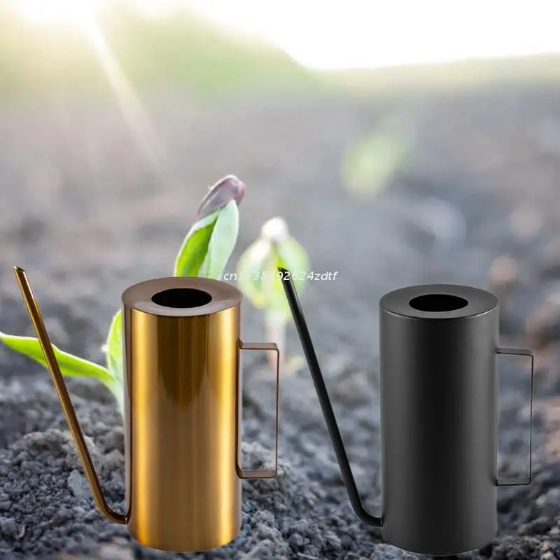 

1.5L Stainless Steel Watering Can Garden Flower Plants Long Mouth Sprinkling Pot Dropshipping