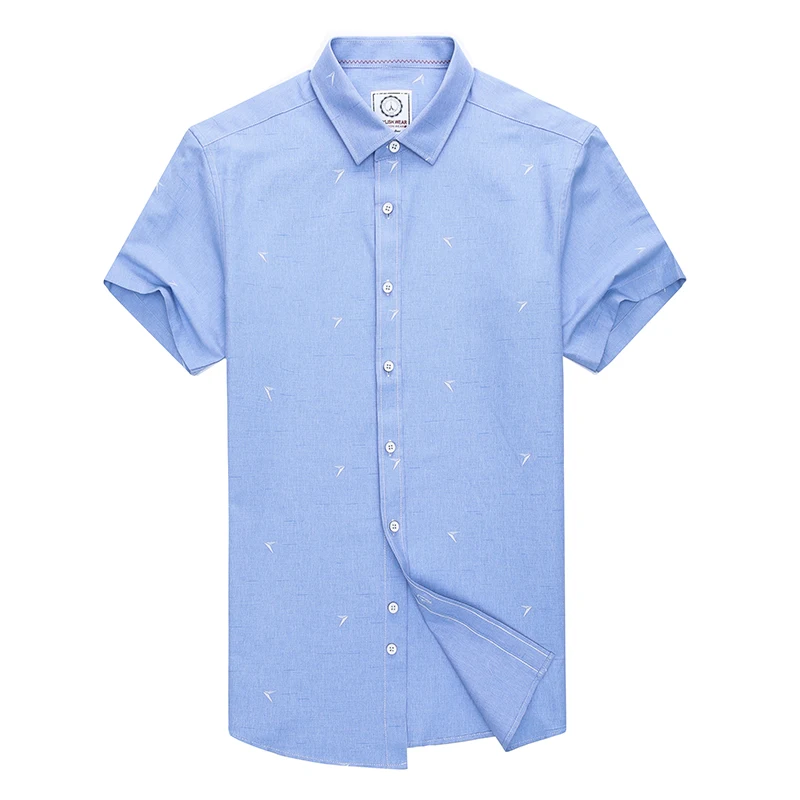 

YISU 2020 Spring Summer Business Shirt Men Slim Fit Short sleeve Turn Down Collar Pure color high quality Shirt Men tops