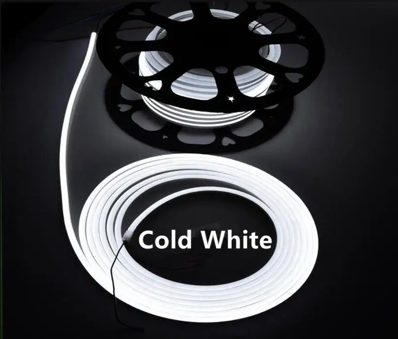 Гибкая силиконовая неоновая Светодиодная лента 12 В постоянного тока