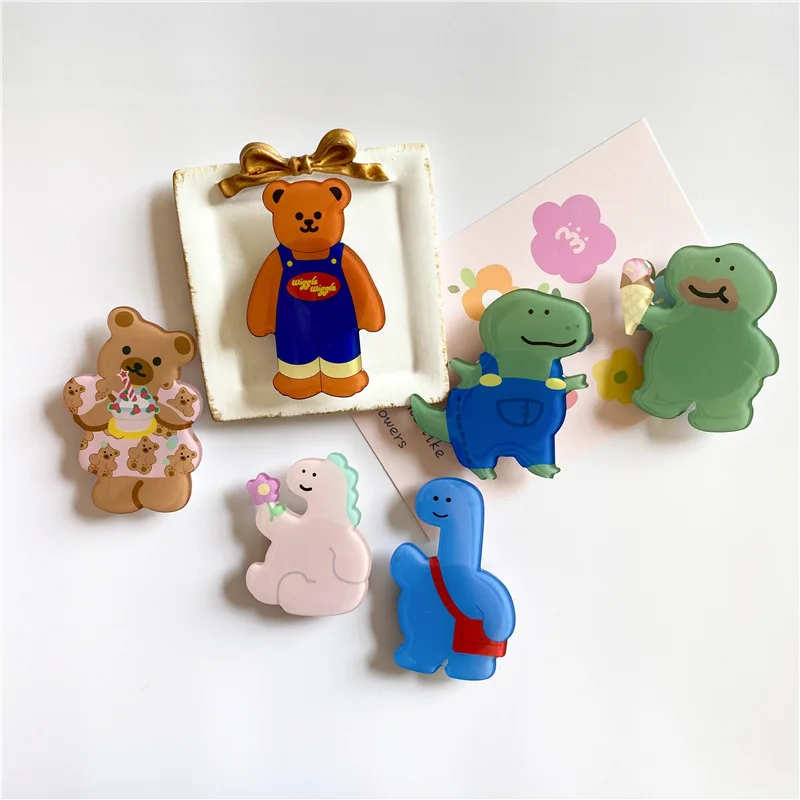 luxury universal cute epoxy bear phone socket mobile phone accessories mobile phone holder mobile phone ring bracket socket free global shipping