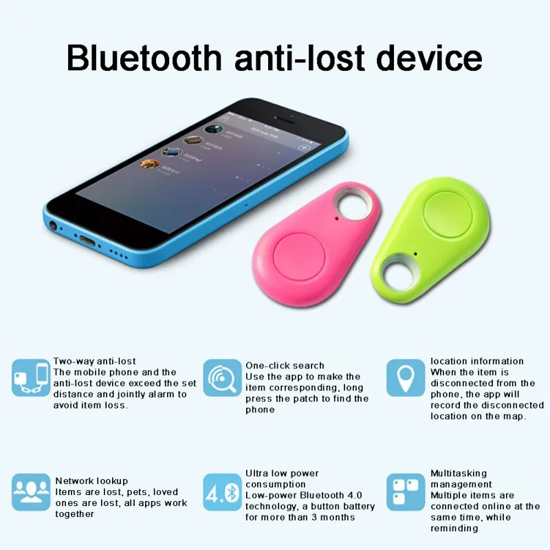 Портативный мини анти потерянный пульт дистанционного устройства трекер Bluetooth