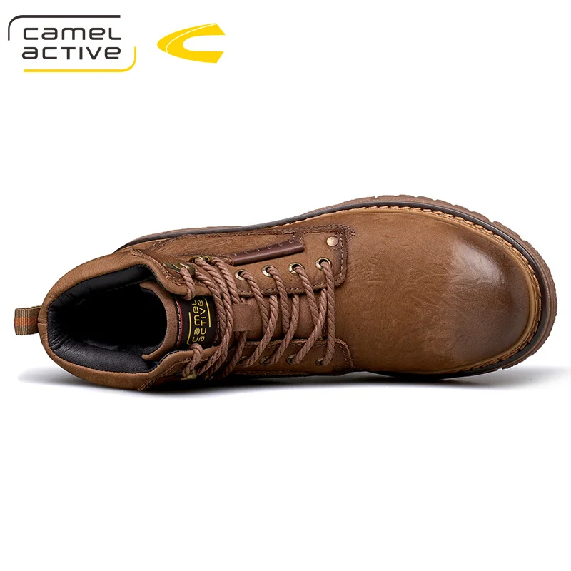 Кроссовки Camel для активного отдыха осень 2019 натуральная кожа Нескользящие