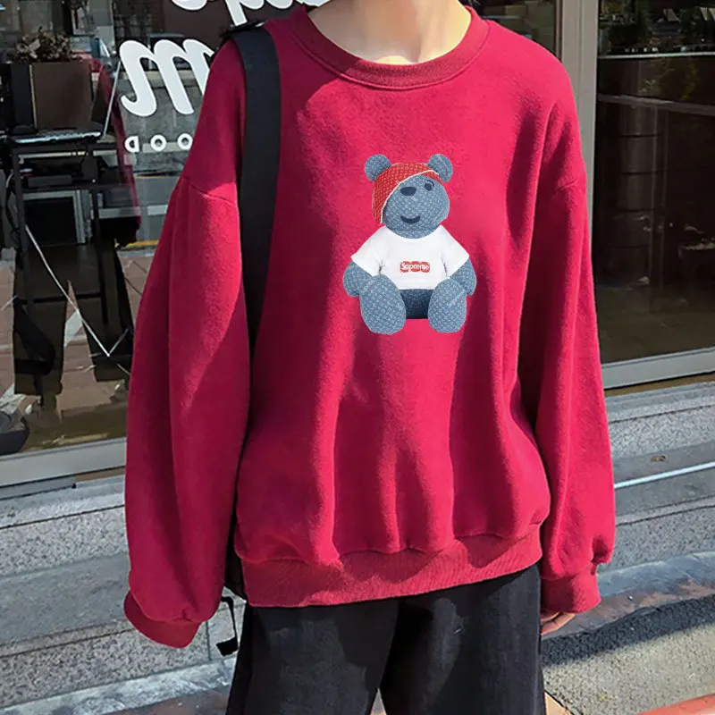 

Autumn Women Hoodies Fashion Cartoons Print Harajuku Hip Hop Sweatshirt For Women Casual Loose Hoodie Clothes Streetwear