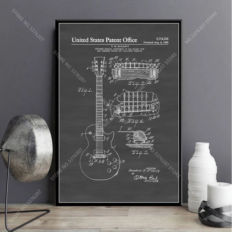 Художественный Декор G691 Gibson Les Paul Guitar патент винтажная электрическая гитара