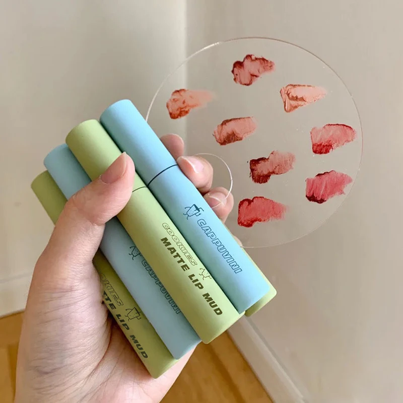 

Matte Velvet Moisturizing Lip Glaze Waterproof Long Lasting No Stick Cup Non-fading Liquid Lipstick Lip Cosmetic