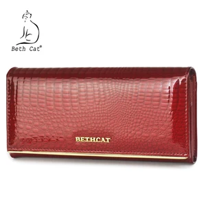 beth cat women wallet and purses genuine leather female coin card holder purse ladies money bags alligator cow wallets free global shipping