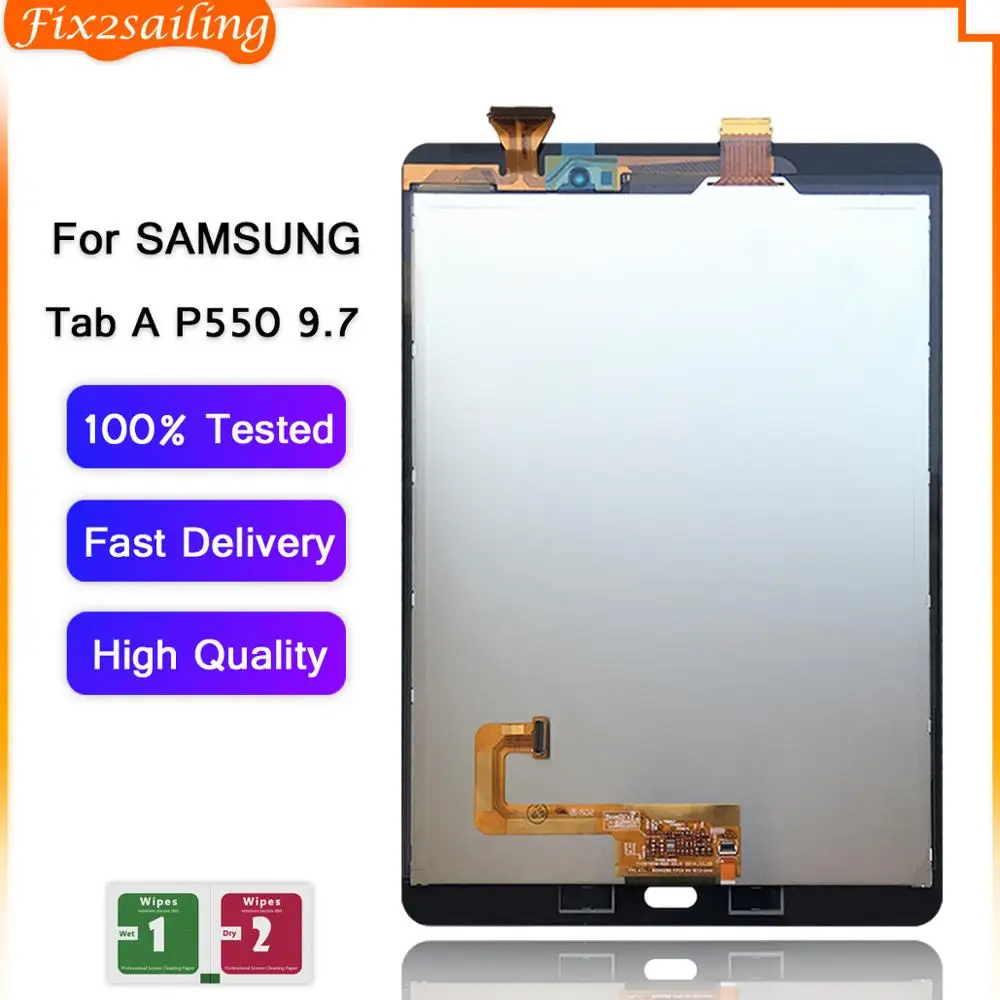 Для Samsung GALAXY Tab A 9 7 SM P550 P555 ЖК дисплей сенсорный экран дигитайзер в сборе Сенсорная