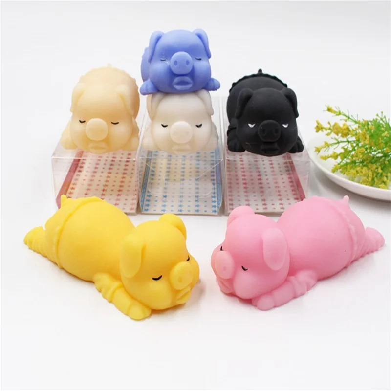 Игрушка-фиджет забавная свинка Ushihito Mochi антистресс сжимаемая игрушка кавайная